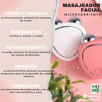 Masajeador Facial Con Microcorriente 💆🏼‍♀️